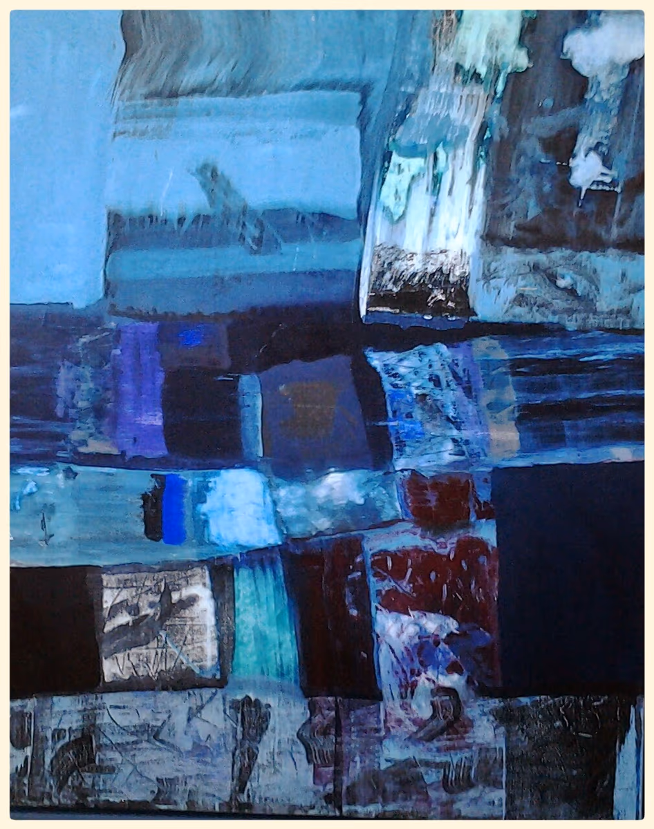 Blue pearls, 1998, 80x100cm