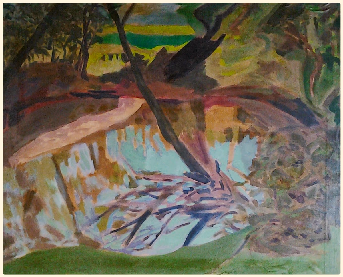 An oasis of indifference, 1984, 100x80cm