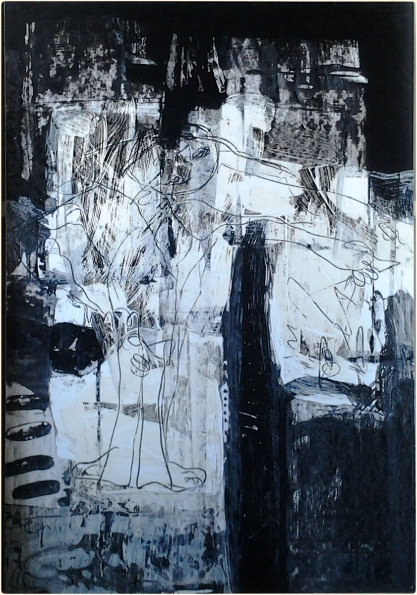 Big sketch - An obedient dog, 2009, 70x100cm