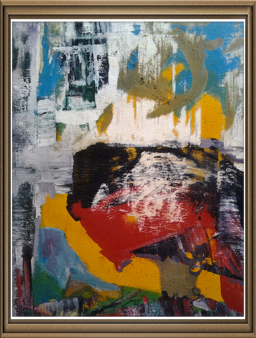 Red rock, 1994, 60x80cm