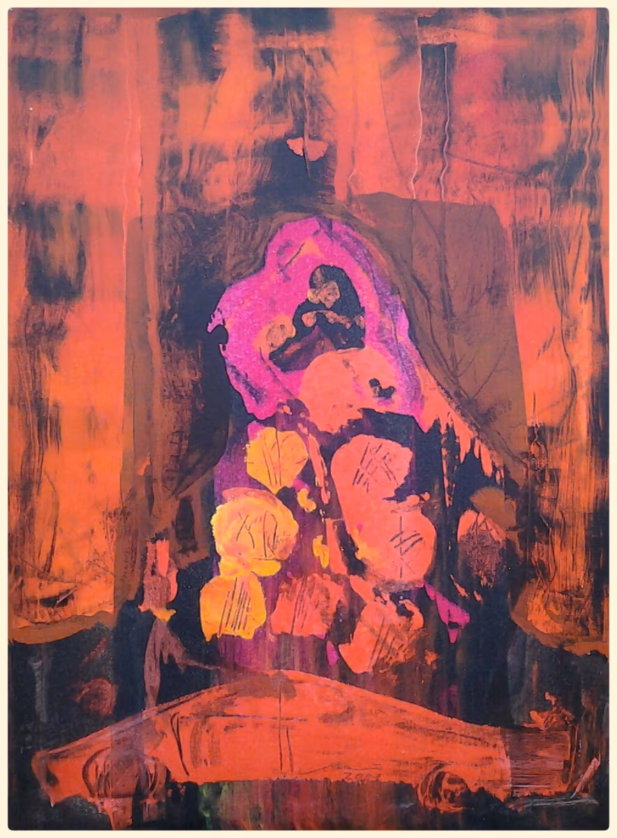A red car, 2001, 60x80cm