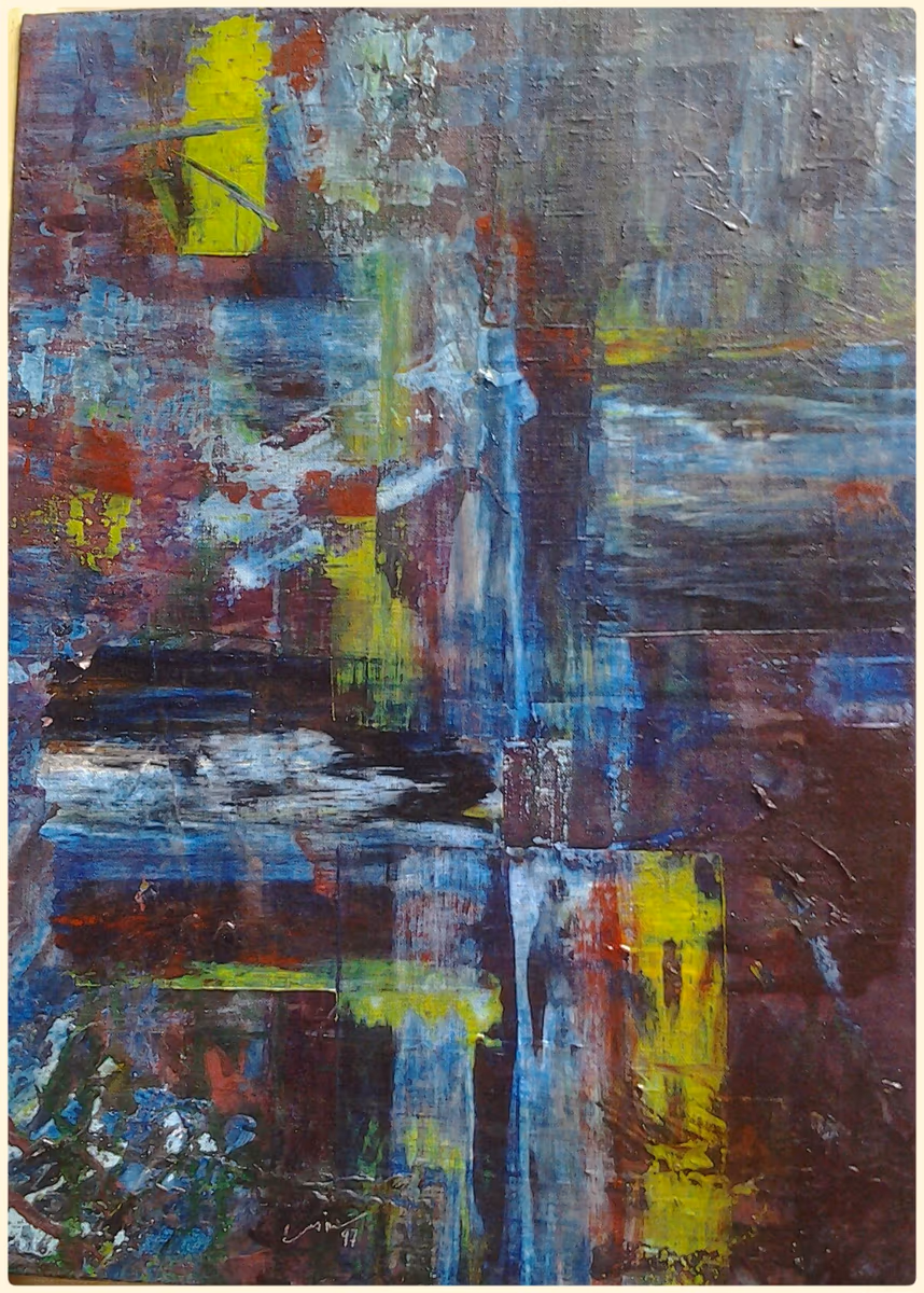 The night has power, 1997, 50x70cm