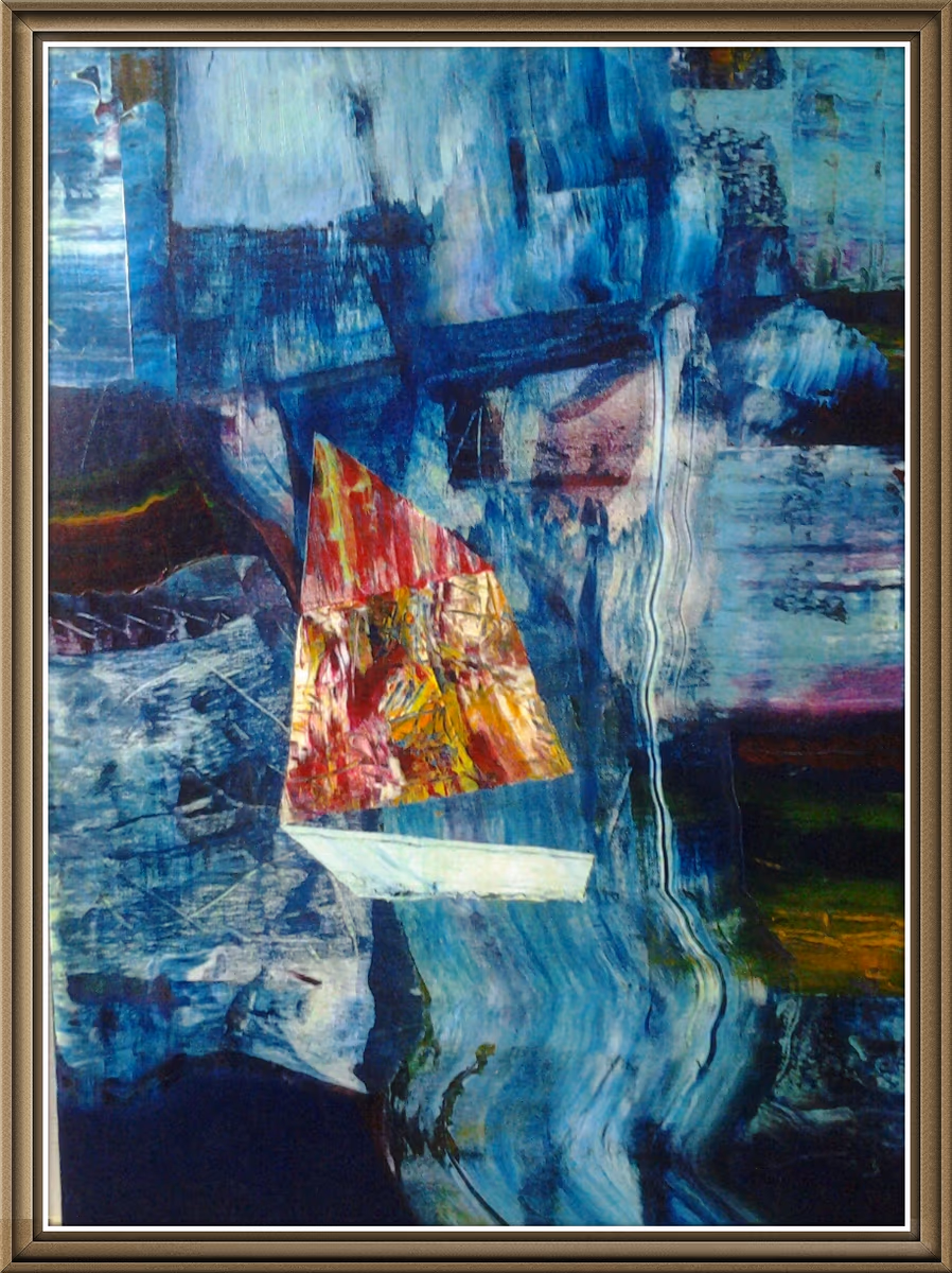 A sailboat, 2003, 50x70cm