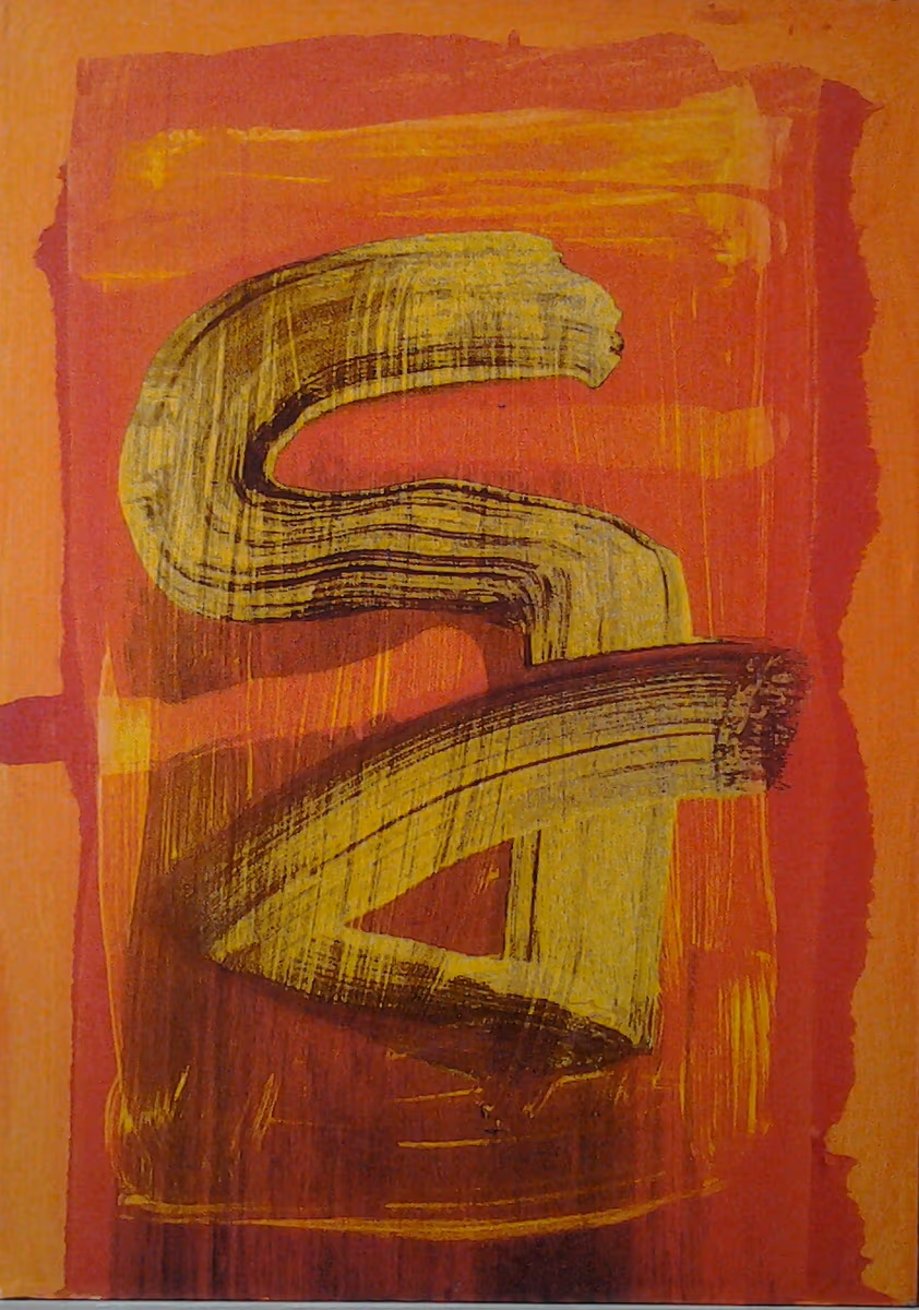 The letter S, 2008, 50x70cm