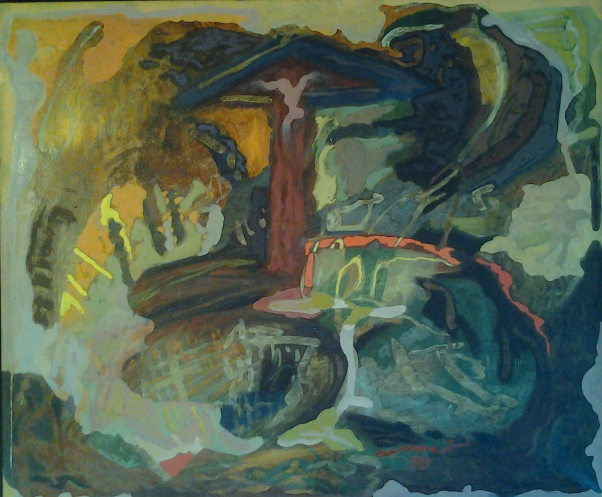 A sign, 1990, 60x50cm