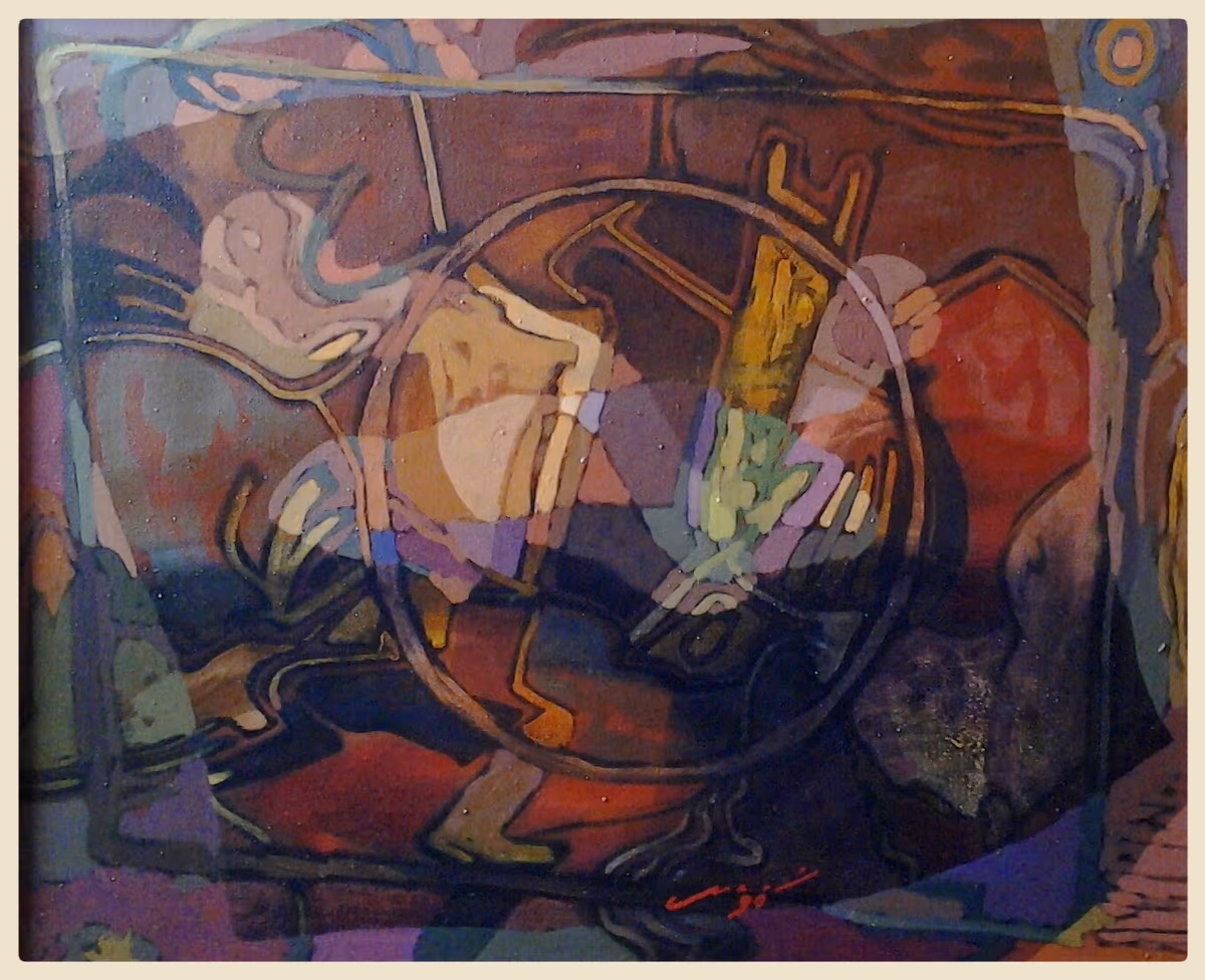A ring, 1990, 60x50cm