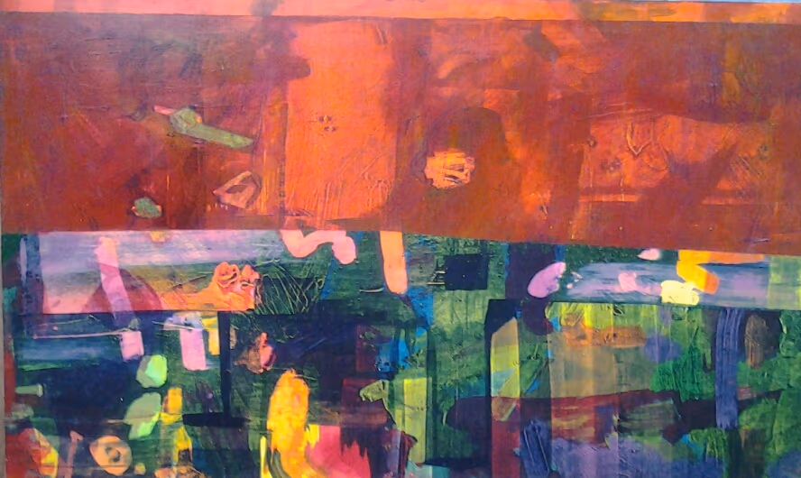 The high priestess by the Red Sea watches over the green duck, 2009, 200x100cm