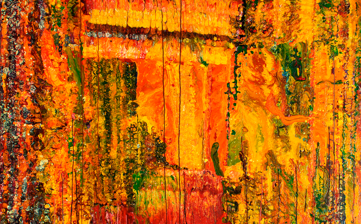 The volcano is building a palace of kindness, 2012, 200x120cm