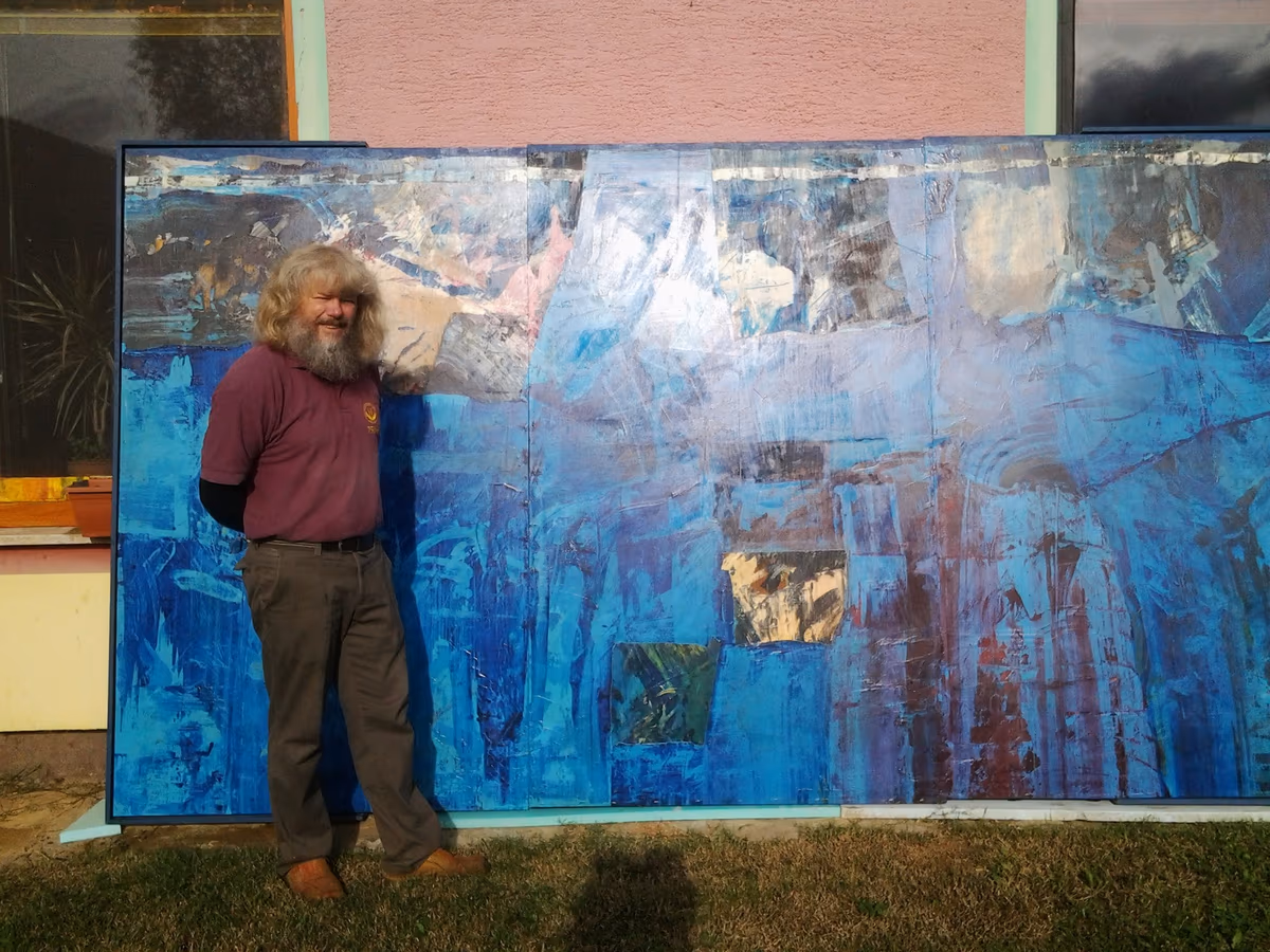 Pannonian Sea, 2000, 366x200cm