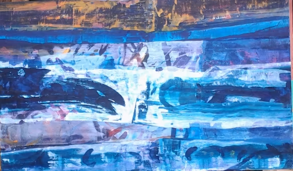 The silence of the water, 2003, 200x120cm
