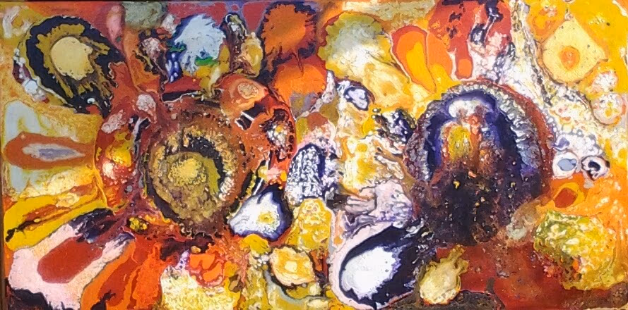 Two suns, two faces, 2011, 200x100cm
