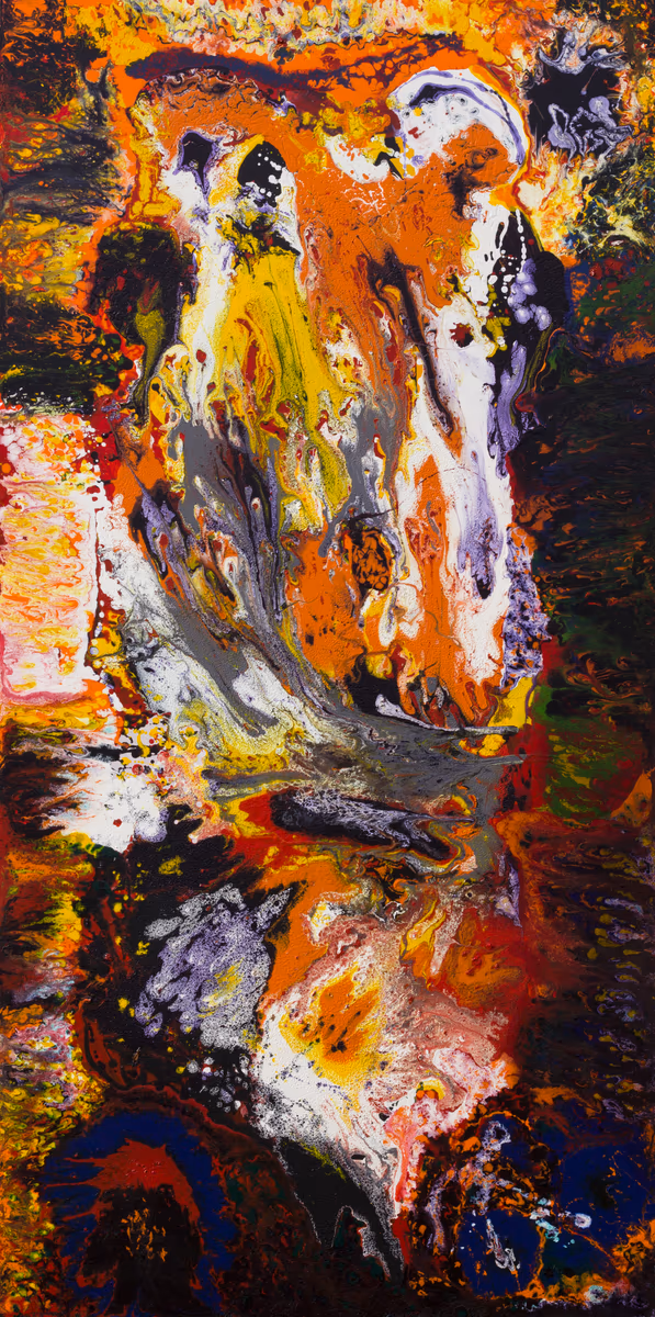 The volcano woke up, 2012, 100x200cm