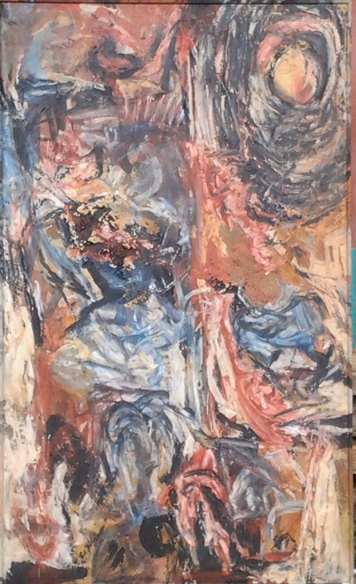 Horse racing, 1991, 123x203cm