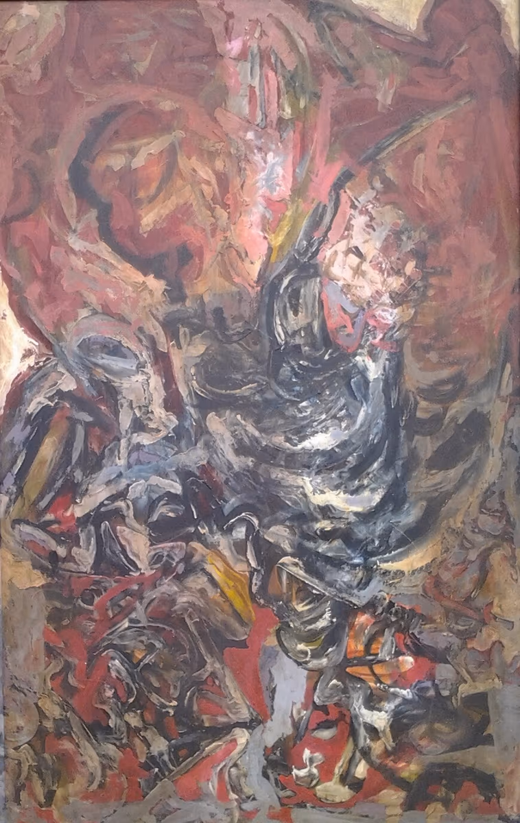 A wounded bird, 1999, 122x193cm