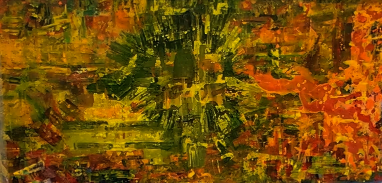 Meteorite fall, 2010, 200x100cm