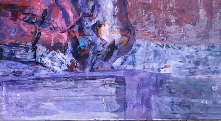 To all sides of the world, 2004, 215x120cm