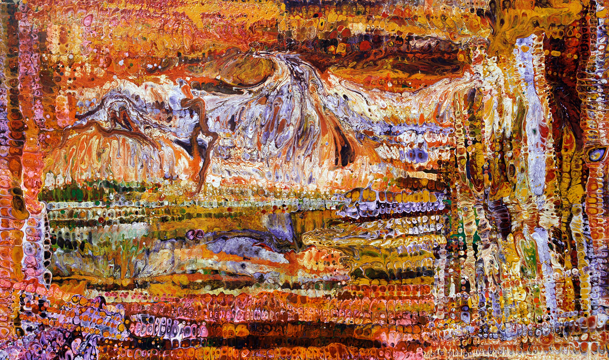 The mountain became an eagle, 2014, 200x120cm