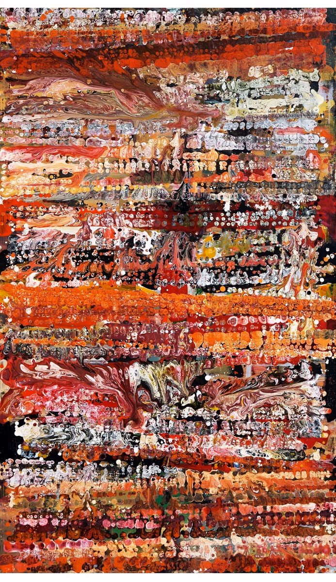 Restless crowd - demonstrations, 2012, 100x200cm