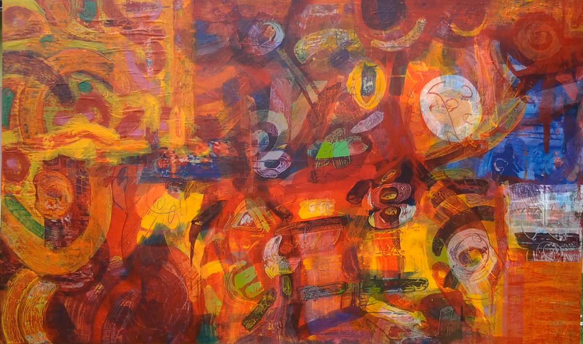A thinker, 2015, 200x120cm