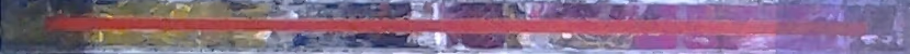 The red line, 2001, 15x200cm
