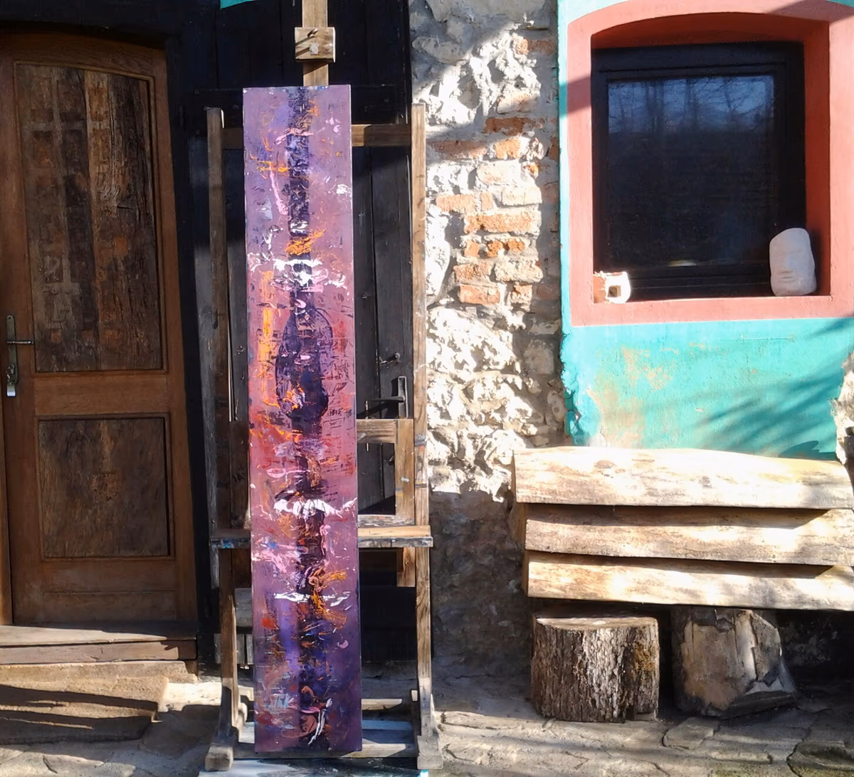 Situla, 2005, 185x30cm