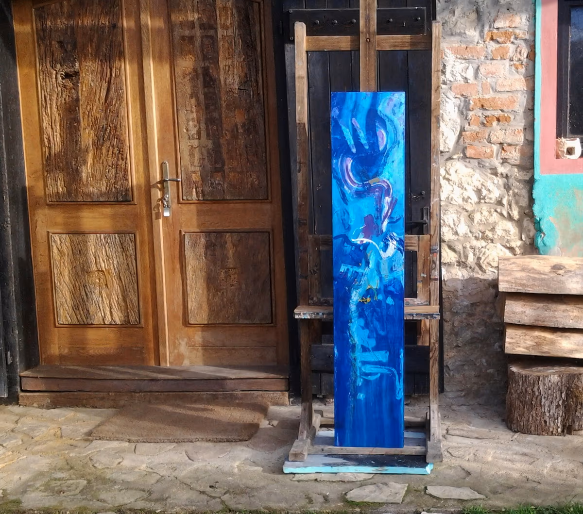 A song, 2006, 140x30cm