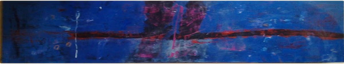 Blue, 2004, 175x30cm