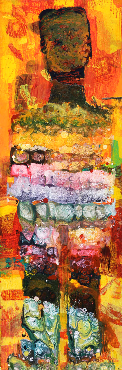Hero father, 2012, 55x170cm