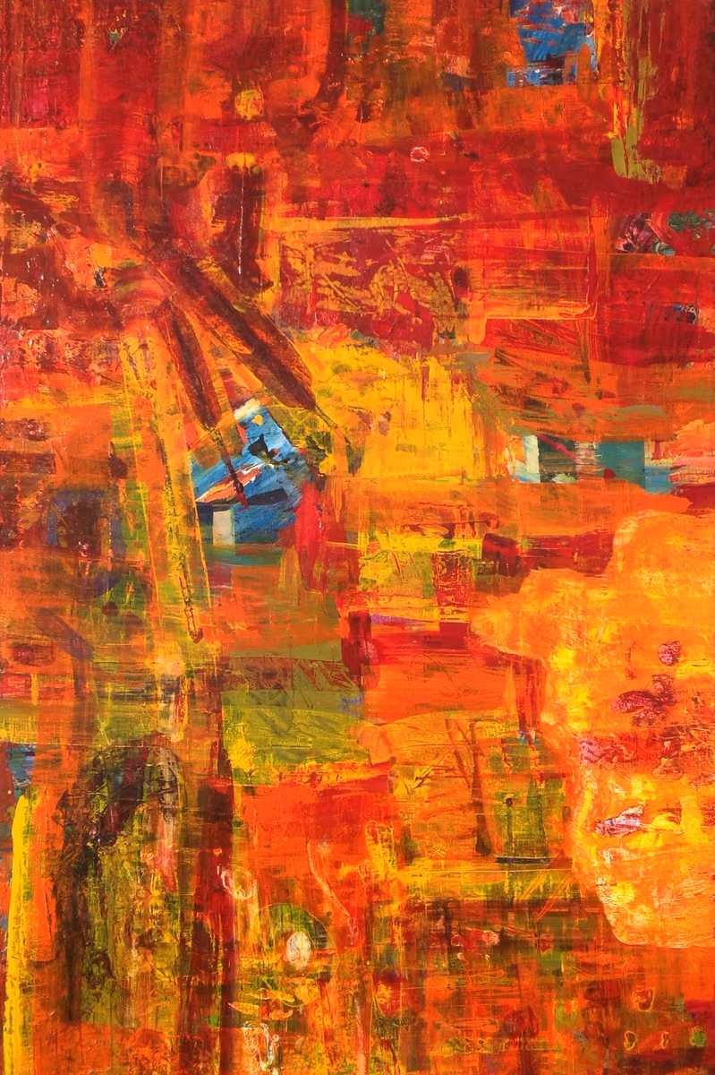 A boat in the Slovenian sea, 2010, 100x150cm