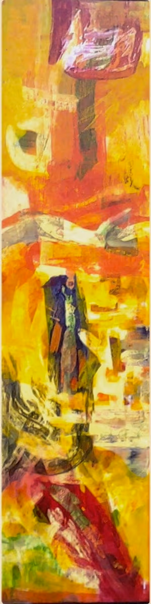 The rooster crowed, 2009, 55x215cm