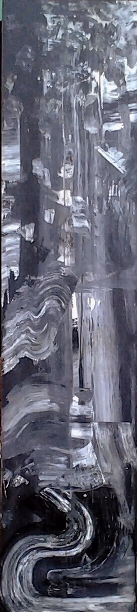 The way into the unknown, 2009, 50x215cm