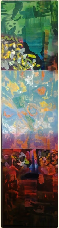 Birds in the bush, 2007, 50x200cm