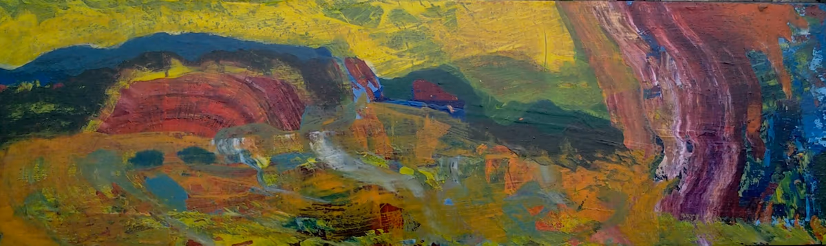 A rainbow, 2006, 100x30cm
