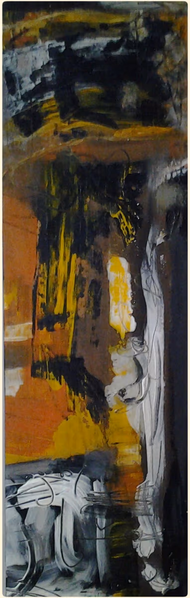 Double bass, 1995, 30x100cm