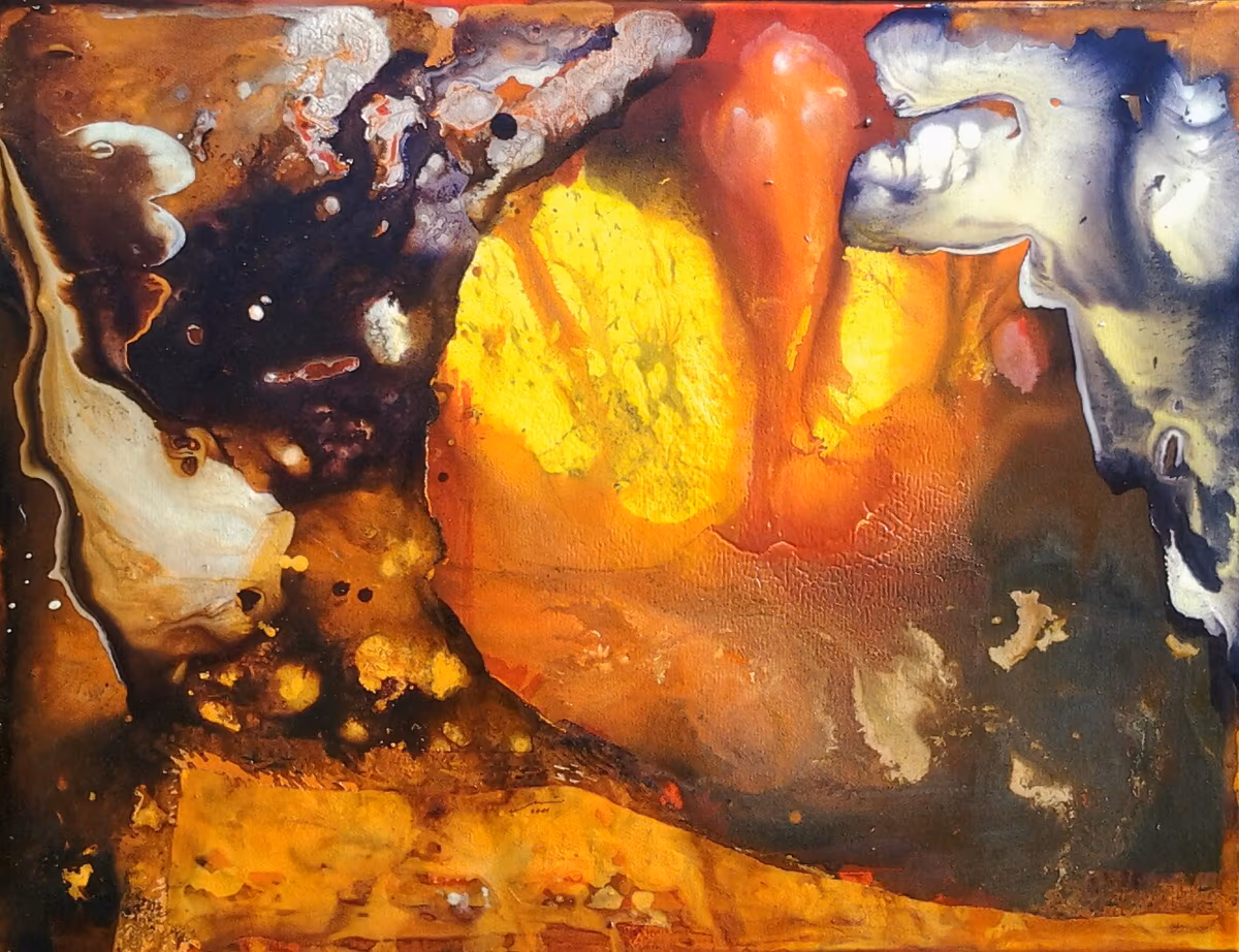 835. The old man and the lion, 2011, 75x58cm
