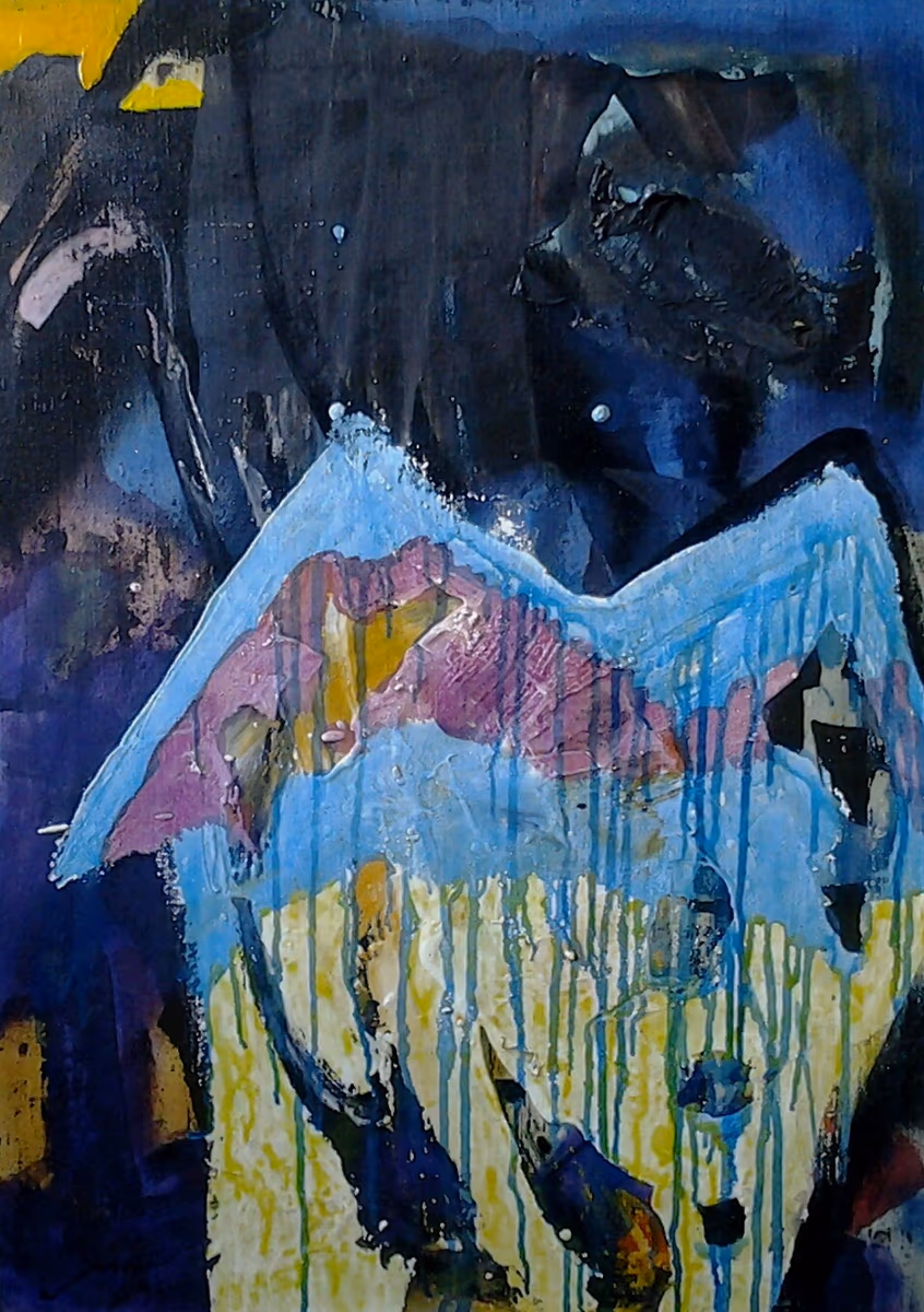 The mountain sings, 1996, 50x70cm