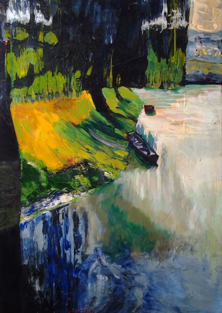 A boat, 1999, 50x70cm