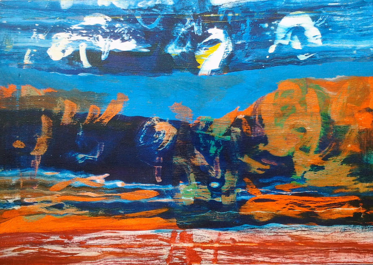 Fast train, 2005, 70x50cm