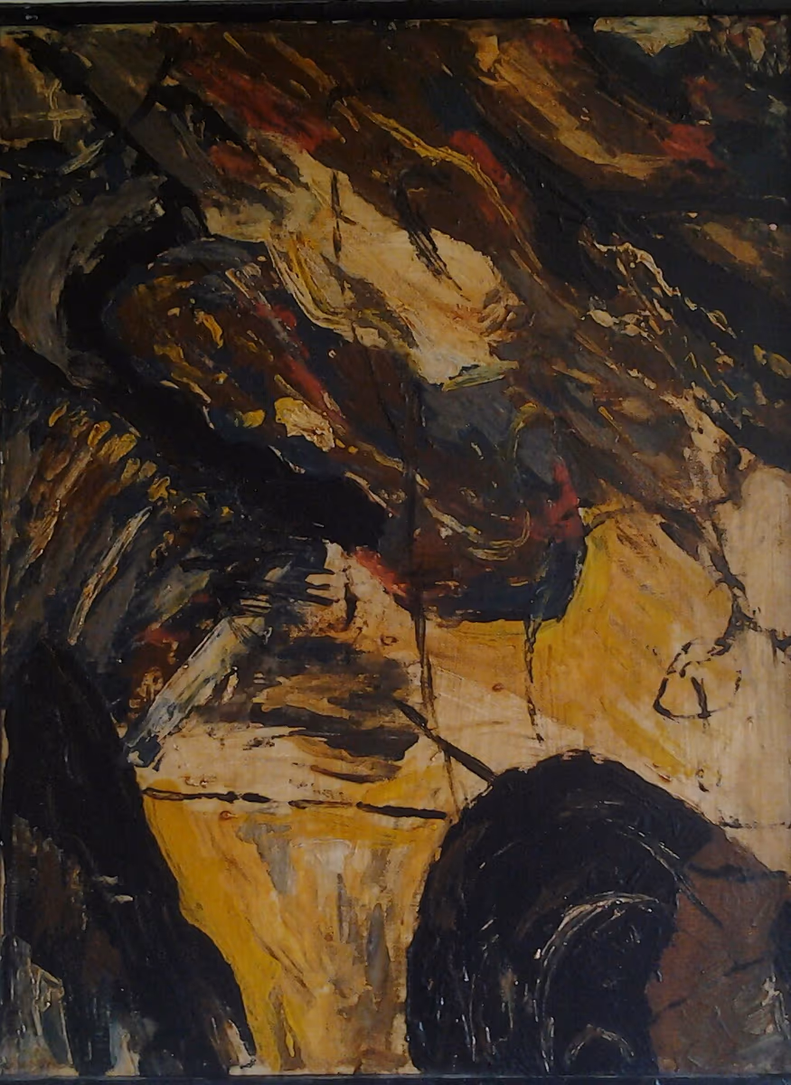 Over obstacles, 1991, 60x74cm