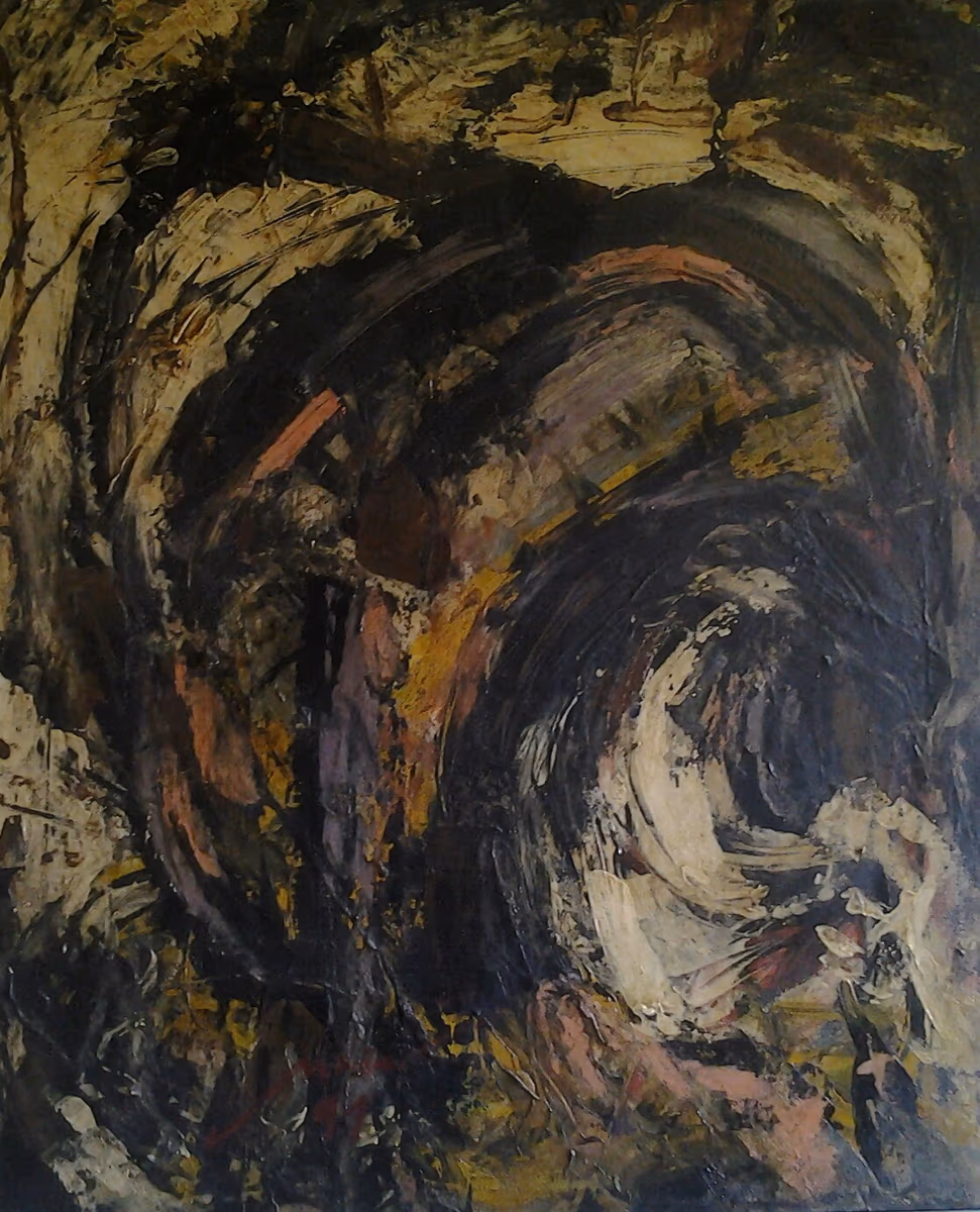 A storm, 1991, 55x65cm