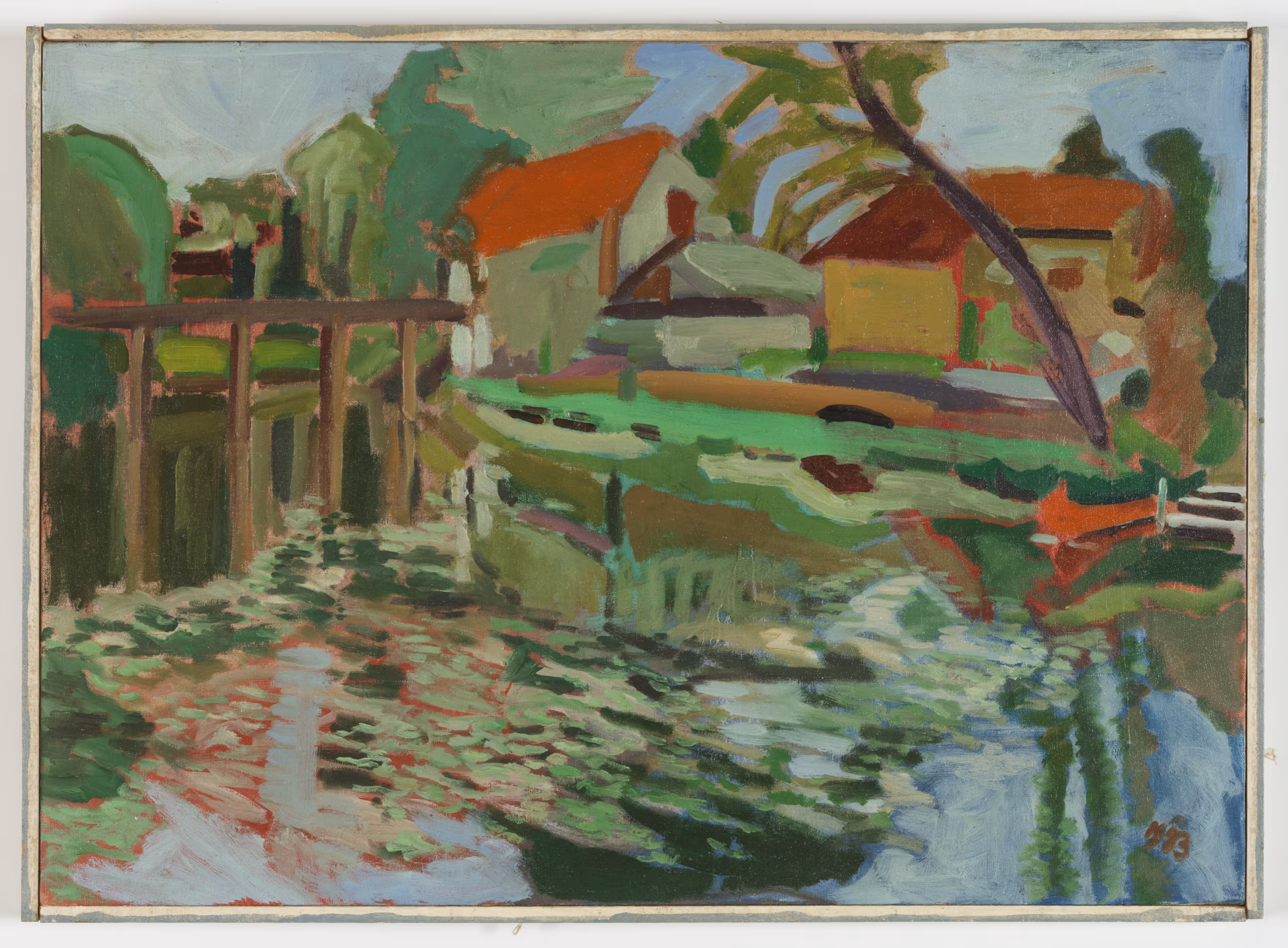 Red Boat, 1983, 70x50cm