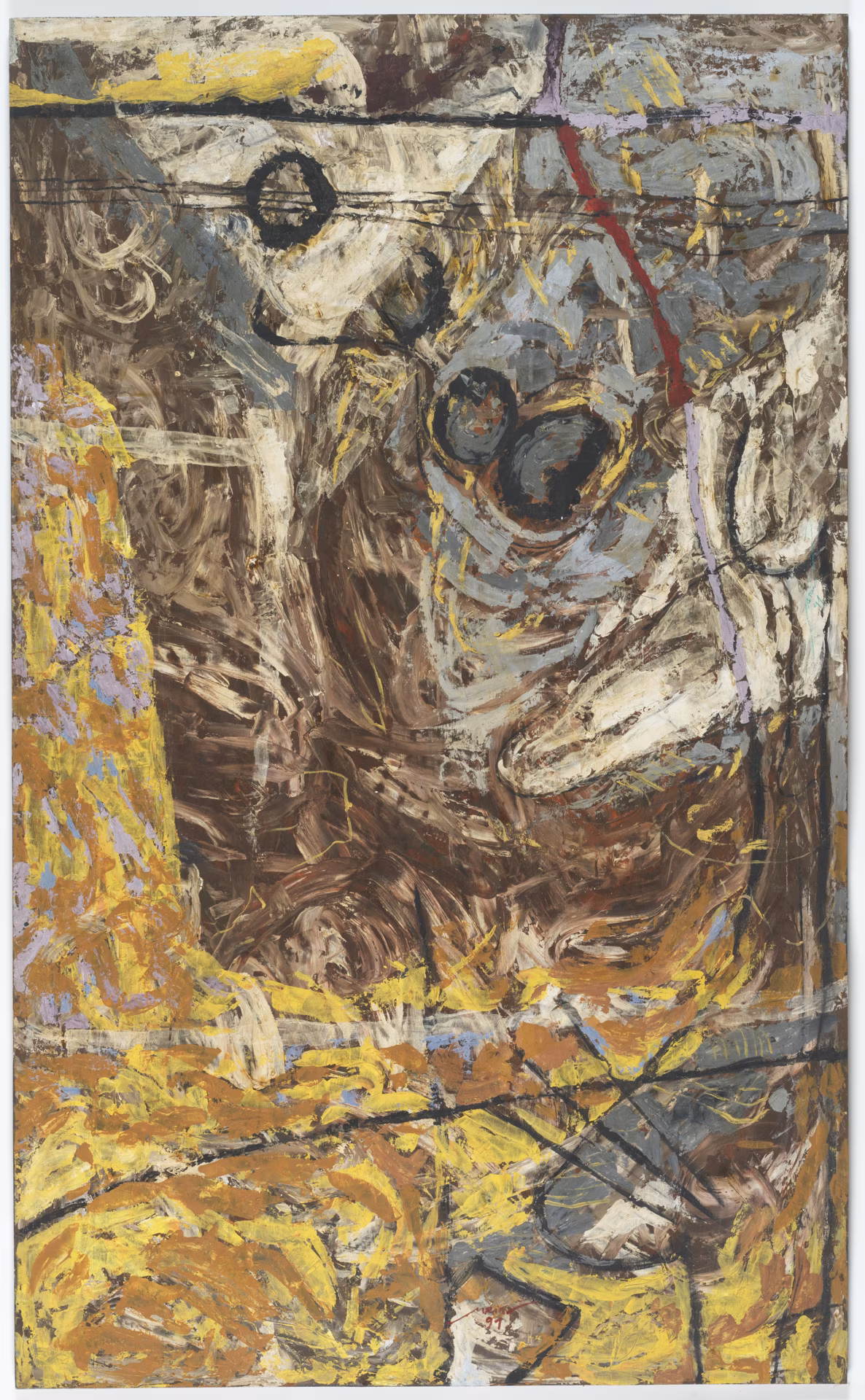 Molehills, 1991, 122x200cm